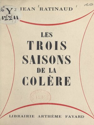 cover image of Les trois saisons de la colère